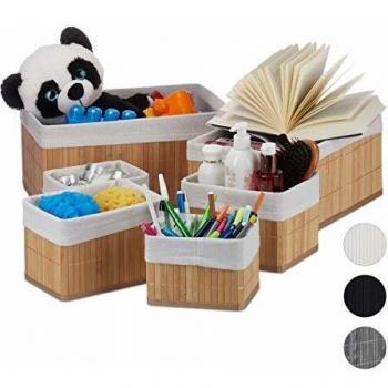 Set de seis cestas de almacenaje