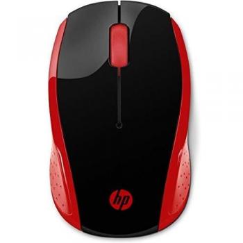 Mouse HP 200 Senza Fili Nero e Rosso