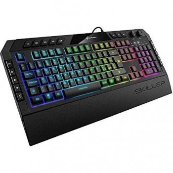 Sharkoon Skiller SGK5 Meccanica Tastiera Gaming, 6 Zone RGB, 5 Tasti Multimedia, 3 Profili Tasto, USB, Layout Italiano
