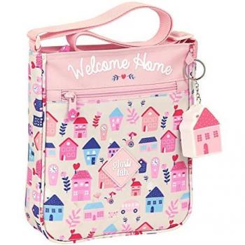 Bolso Bandolera Pequeño GLOWLAB 'Welcome Home' 21 x 25 x 4,5 cm