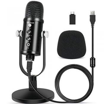 Microfono USB Tekutue Pro con Condensatore a Cardioide e Cancel. Rumore
