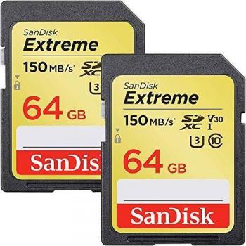 SanDisk Extreme 64 GB memory card SDXC Class 10 UHS-I