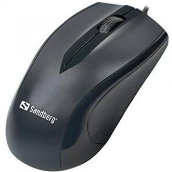 Sandberg USB Ottico 1200DPI Mano destra Nero