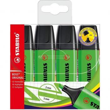 Stabilo Boss 70 Pack De 4 Marcadores Fluorescentes