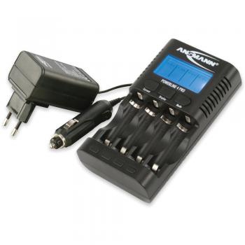 Ansmann Powerline 4 Pro Charger for 1-4 AA/AAA batteries with USB and Display LCD