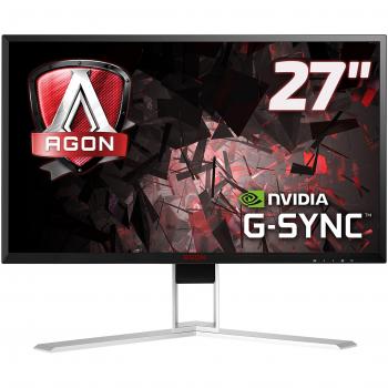 AOC AGON AG271QG Monitor Gaming da 27 IPS, QHD, 2560 x 1440, 165 Hz, 4 msec, Speaker, DP, HDMI, 4 Porte USB, G-Sync, Nero