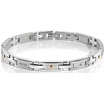 Pulsera Sector No Limits para hombre, Colección BASIC, 22 cm, acero y PVD oro amarillo