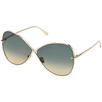 Gafas de Sol Tom Ford NICKIE FT 0842 Oro Rosa/Verde Azul Gradiente
