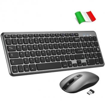 TOPELEK Tastiera & Mouse Wireless Portatile