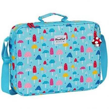 Cartera Extraescolar Reciclable Blackfit8 Setas