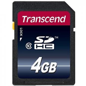 Transcend TS4GSDHC10 Memory Card SDHC 4 GB Classe 10