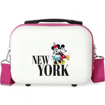 Disney Neceser ABS Viaje a Nueva York Adaptable Blanco