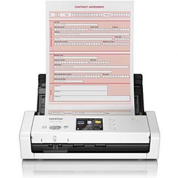 Brother ADS-1700W Duplex WiFi Portable Scanner, 7.5 ppm, 1200 dpi, color: White