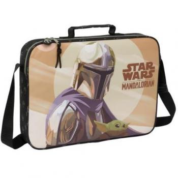 Cartera Escolar The Mandalorian This is the way Marrón Negro 38 x 28 x 6 cm