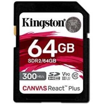KINGSTON 64GB CANVAS REACT PLUS SDXC