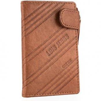 Cartera Dothan de Piel Marrón con Protección RFID