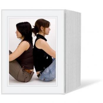 Daiber Paspartú Continuo de 125 mm, 13 x 18 mm, Color Blanco y Gris