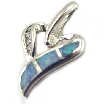 Péndulo de Plata 'Diosa Ópalo' Azul