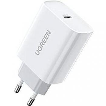 UGREEN Caricabatterie USB C da 30W con Power Delivery 3.0 e Quick Charge 3.0