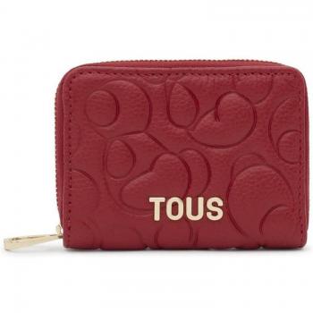 Monedero Tous mediano t greta piel color rojo