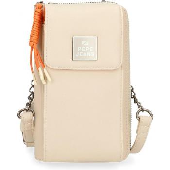 Cartera-bandolera porta móvil Pepe Jeans Bea beige