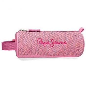 Pepe Jeans Rose, Estuche De Tubo Niñas, Rosa (Pink), 23x9x9 Cms