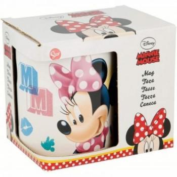 Taza Minnie Mouse de cerámica de 325 ml en caja regalo Apto microondas y lavavajillas