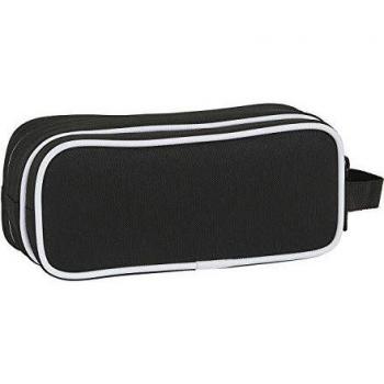 Safta Real Madrid, Estuche Escolar Unisex Niños, Blanco/negro, 210x70x85 Mm