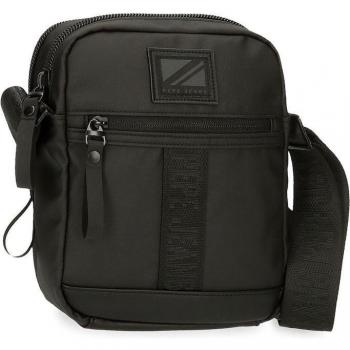 Pepe Jeans. Bandolera Dos Compartimentos Pepe Jeans Hoxton negro