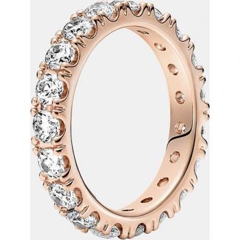 Anillo Eternidad Brillante Pandora Oro Rosa 14k