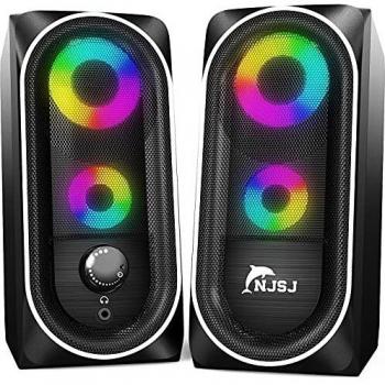 Cassa portatile RGB NJSJ 10W con ingresso USB e aux 3,5 mm