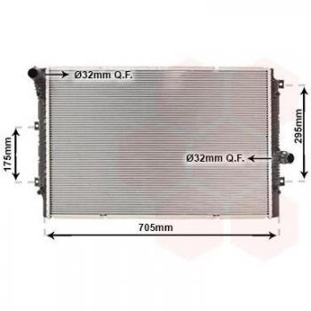 Radiador de Arrefecimento do Motor VAN WEZEL 58012724