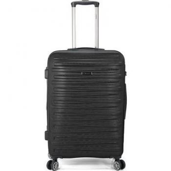 Maleta de mano 55 cm Benzi rígida 4 ruedas dobles expandible negra
