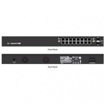 Ubiquiti Networks ES-16-150W switch di rete gestito L2/L3 Gigabit Ethernet Nero Supporto Power over Ethernet (PoE)