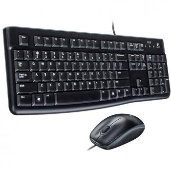 Logitech MK120 Combo Tastiera e Mouse con Filo per Windows, Layout Spagnolo QWERTY