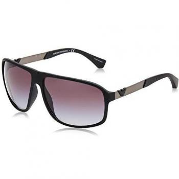 EMPORIO ARMANI 50638G Gafas de sol, Black Rubber, 62 para Hombre