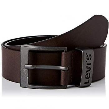 LEVIS FOOTWEAR AND ACCESSORIES Ashland Metal cinturón, marrón, 85 Unisex Adulto