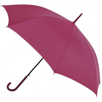 Colección Básica de Paraguas Vogue para Mujer Tejido Pongee y en Doce Bonitos Colores. Fabricada con Varillas de Fibra de Vidrio, automático y Sistema antiviento (Fucsia)