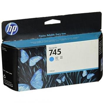 HP F9J97A Cyan Ink Cartridge for DesignJet 745