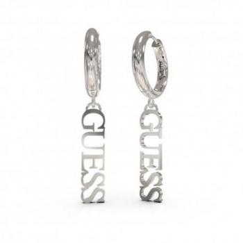Pendientes Guess mujer UNDERWATER LOVE largos aro acero inoxidable plateado JUBE02312JWRHT-U