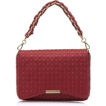 MARIAMARE bolso mujer chainy rojo con cierre solapa