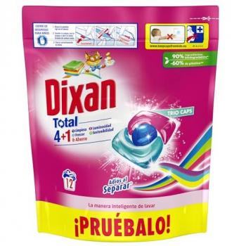 Dixan 3 en 1 Detergente en cápsulas Trio Adios al Separar. 12 lavados