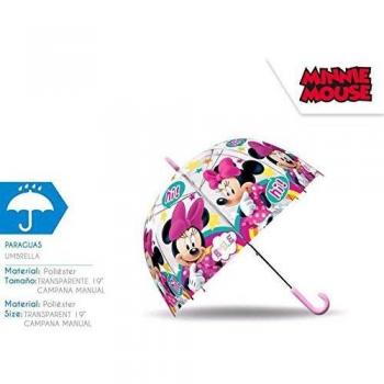 Minnie Mouse Paraguas Infantil Transparente