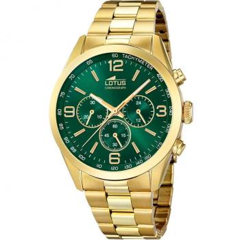 Reloj De Hombre Lotus Minimalist Con Esfera Verde 18153/b