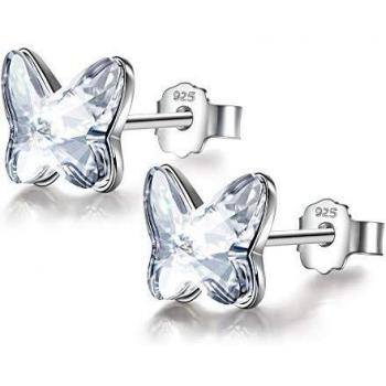 Pendientes de Plata de Ley 925 con Cristal de Austria para Mujer