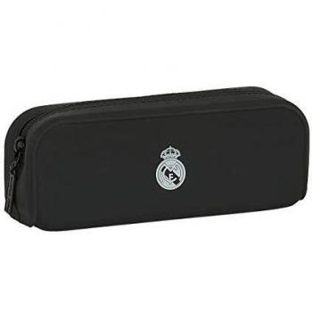 Safta Real Madrid, Portatodo Unisex Niños, Blanco/negro, 185x55x75 Mm