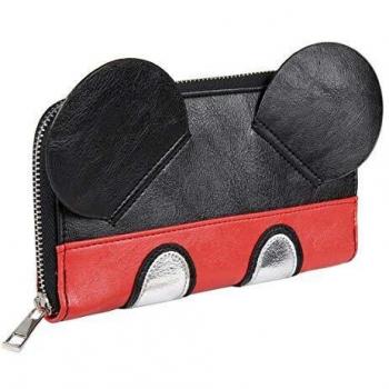 Cartera Polipiel Mickey, Negro, 19 cm