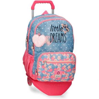 Mochila Enso Sueños Mágicos con carro rosa