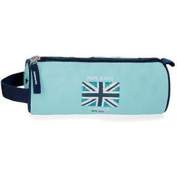 Pepe Jeans Cuore Estuche Redondo Azul 23x9x9 cms Poliéster