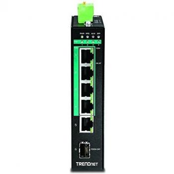 Interruttore industriale DIN Gigabit 5 porte Trendnet TI-PG54